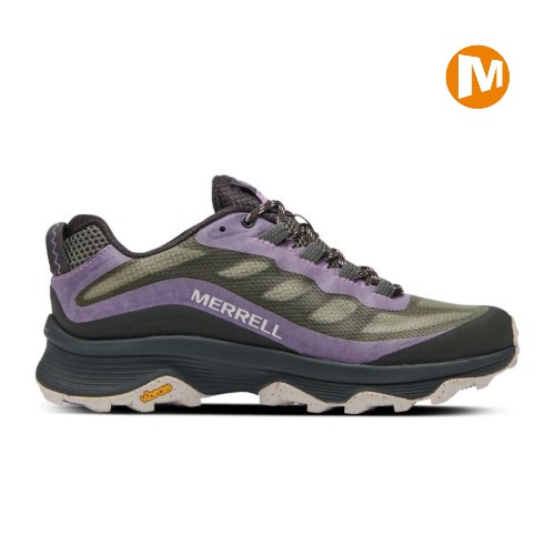 Merrell Moab Speed Wanderschuhe Damen Grau/Lavendel [DE-EBWSK]